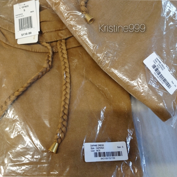 L*Space Daphne Sweatshirt Dress in Moss Tan - Picture 5 of 5